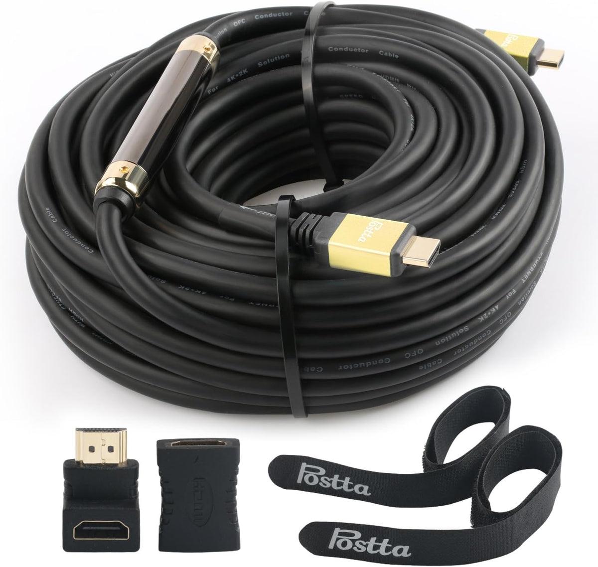 20 Feet HDMI Cable with Cable Ties and Adapters Q195