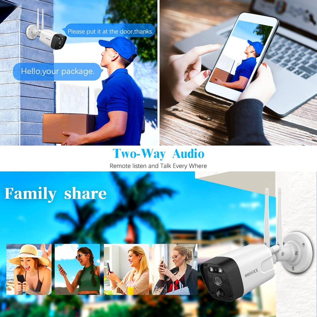 2K Wireless Security Camera System with 4TB HDD T6587