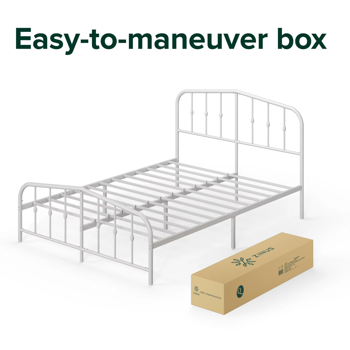 White King Metal Platform Bed Frame S186