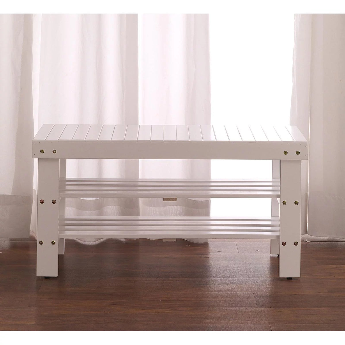 Solid Wood Storage Shoe Bench Y750