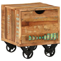 Solid Reclaimed Wood Side Table C28650