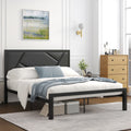 Twin Size Bed Frame with Leather Upholstered Headboard M518859