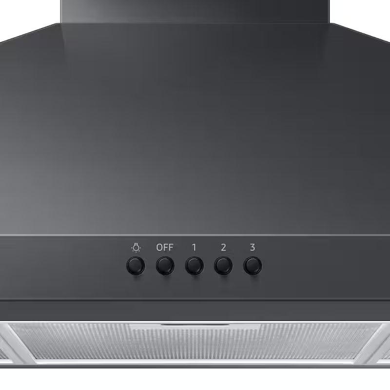 36 in. Wall Mount Range Hood Black Stainless J1791