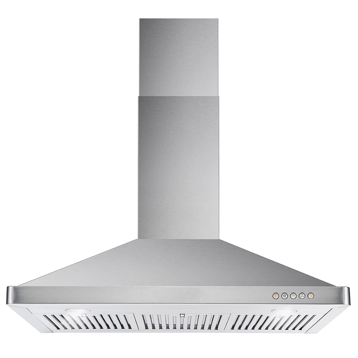 2 Piece Dual Fuel Range and Wall Mount Range Hood Kitchen Appliance Package O7521