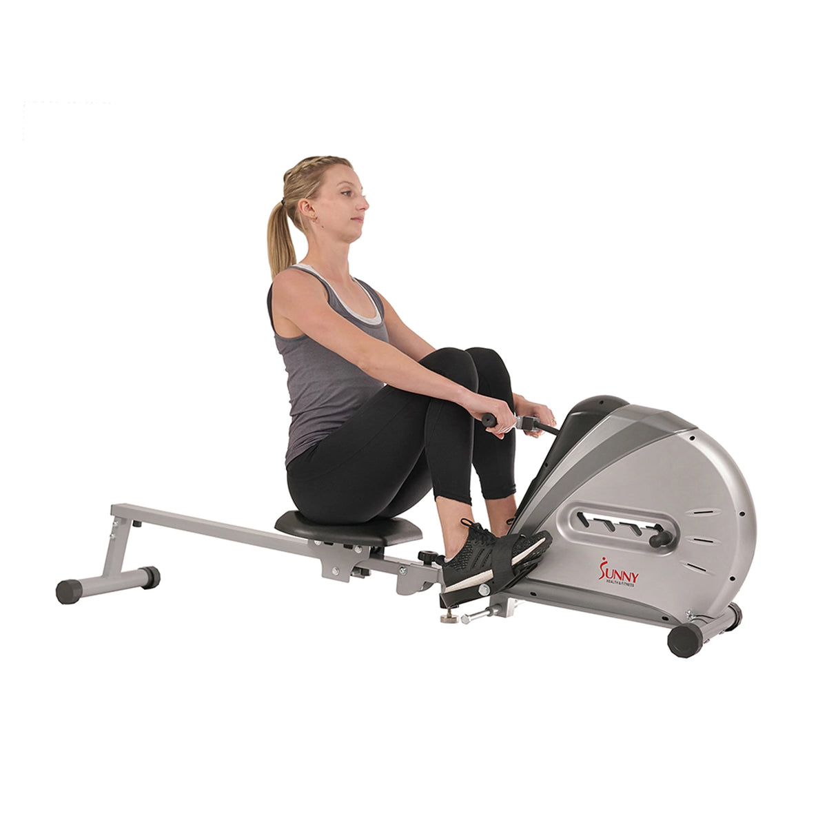 Elastic Cord Rowing Machine Rower with LCD Monitor V435052