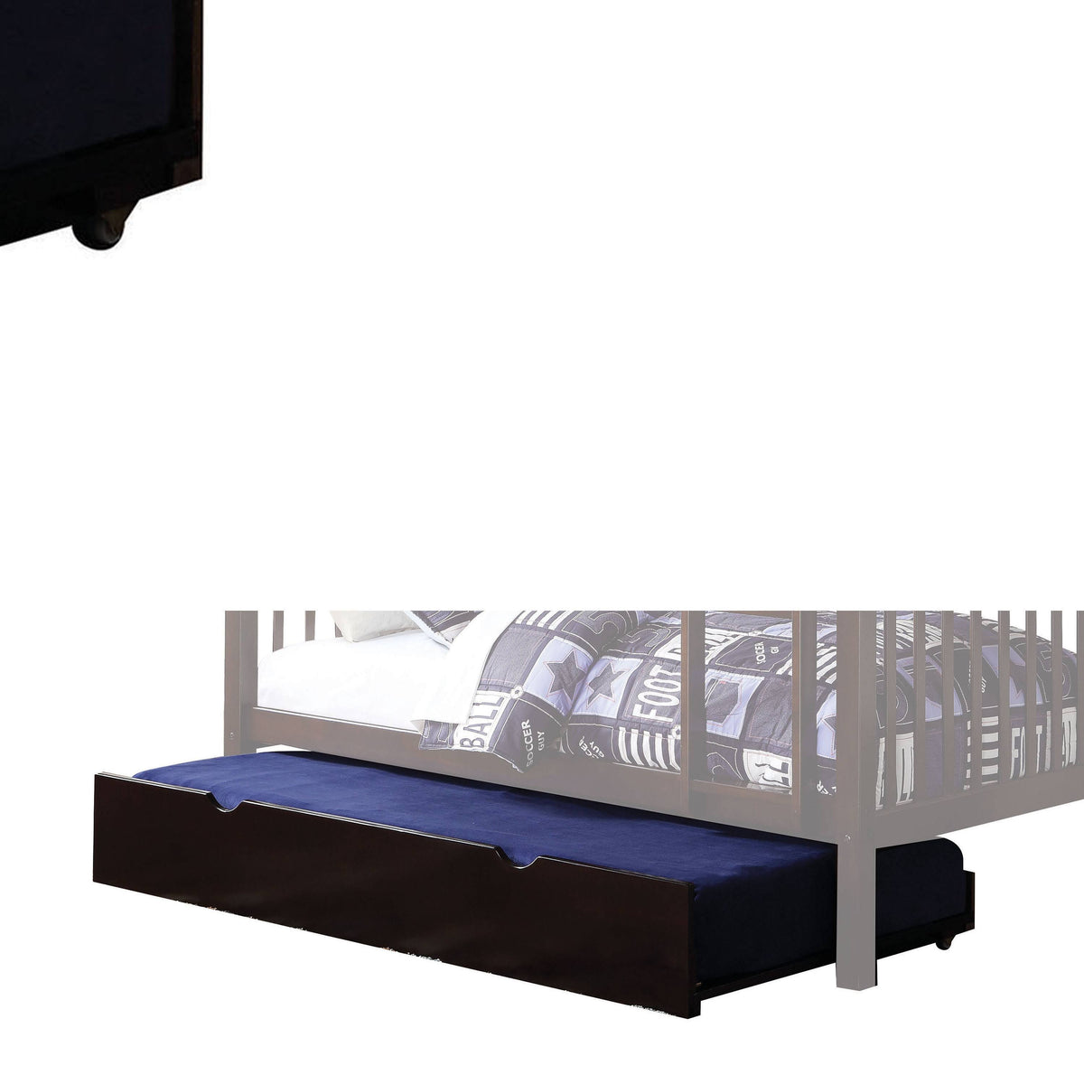Twin Trundle with Caster Wheels Dark Brown C853797