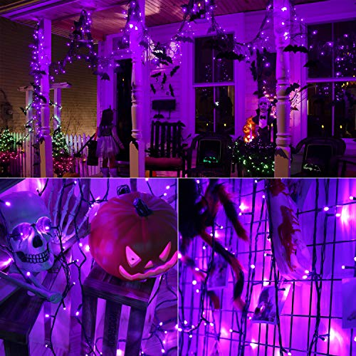 240 LED 78.74ft Orange Purple String Lights R2458