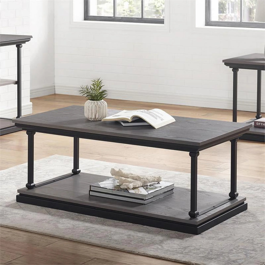 Wood 1-Shelf Coffee Table Q25541