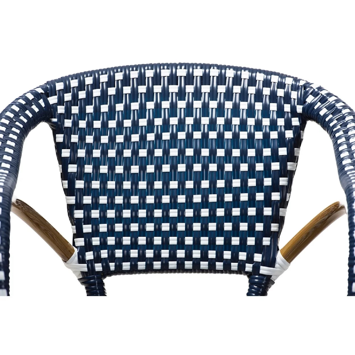 Navy and White Stackable Bistro Dining Chair Set C6095