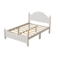 White Solid Wood Platform Bed Full C76864