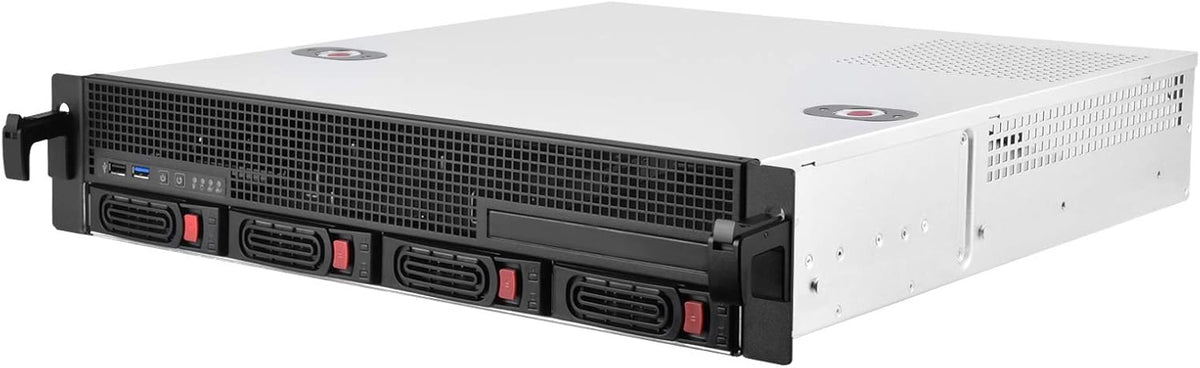 2U Rackmount Server Case with 8 X 3.5 Hot Swap Bays Micro-ATX Support Z2393