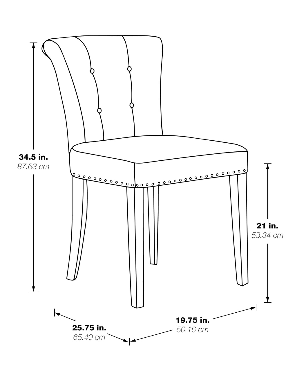Paisley Blue Dining Chair H1165