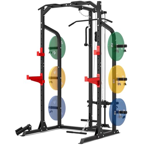 Home Gym Power Rack with Cable Crossover and Pull Up Bar Q9307