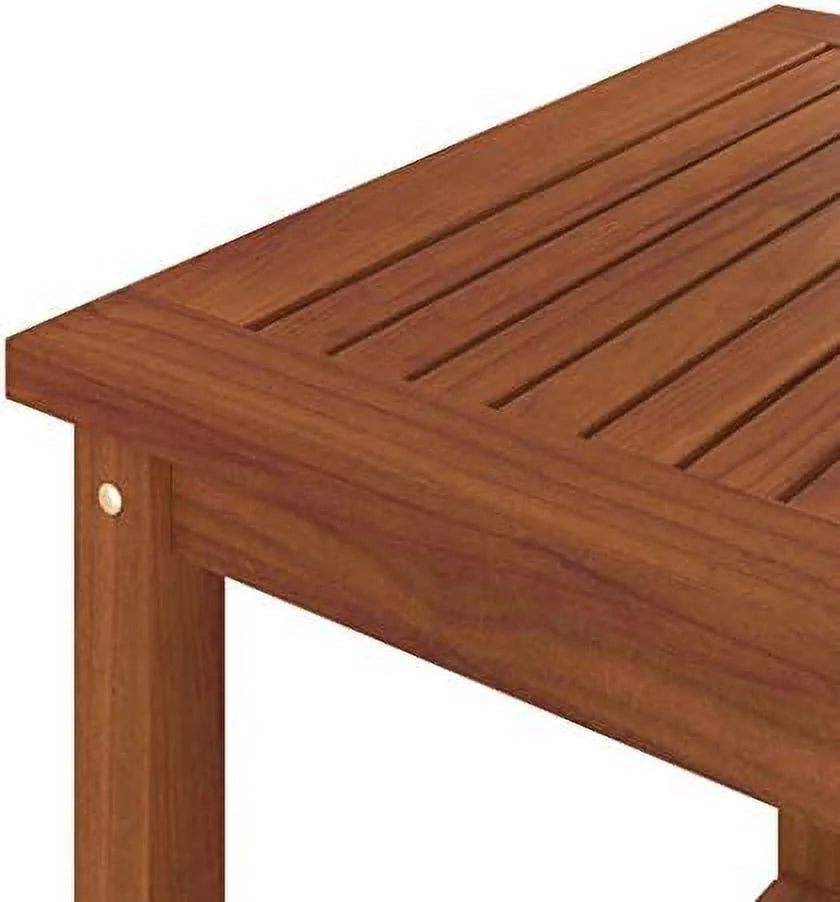 Rustic Solid Acacia Wood End Side Table M17991