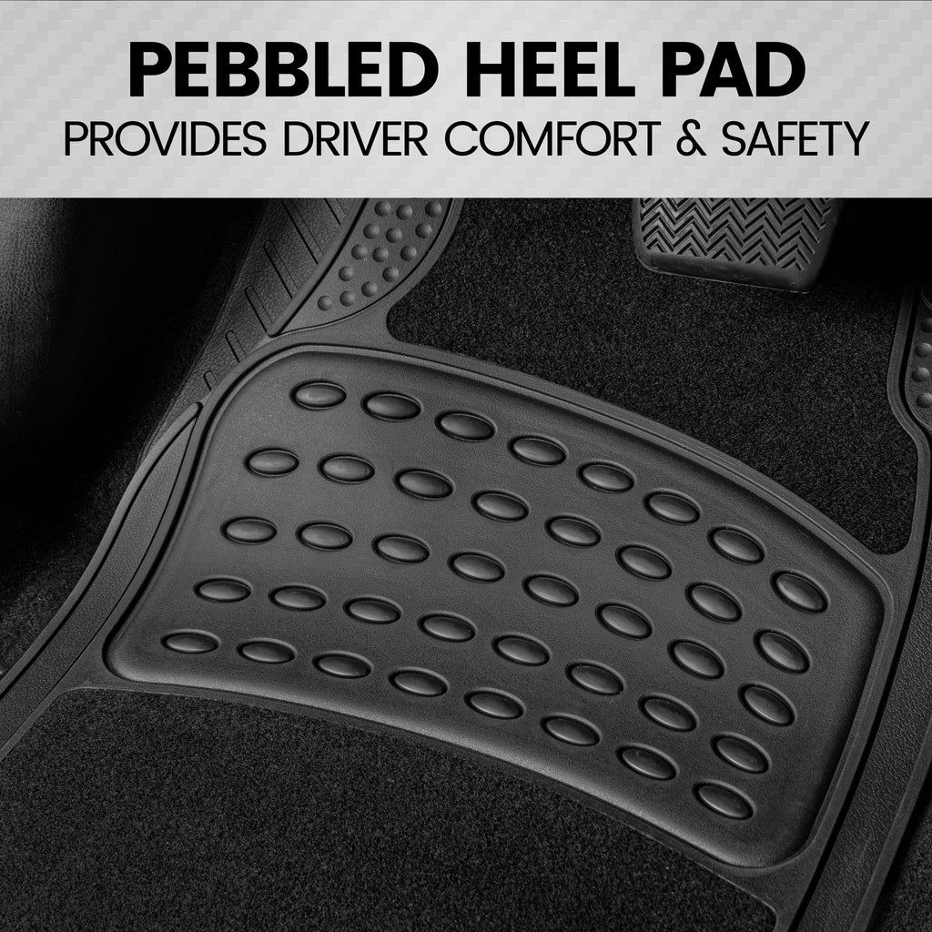 Universal Rubber & Carpet Floor Mats Set O4553