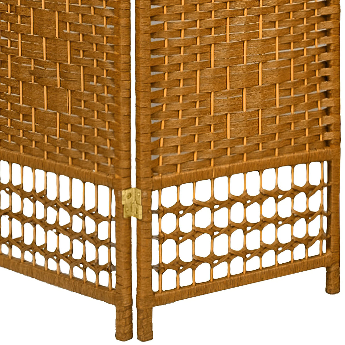 4 ft. Tall 6 Panel Fiber Weave Room Divider G75192