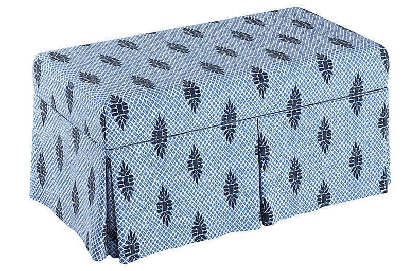 Blue Storage Bench H761