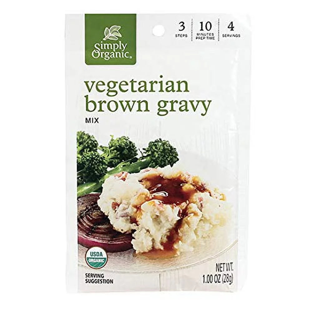 Organic Vegetarian Brown Gravy Mix 1 oz Pack of 12 V993113