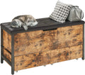 Vintage Brown and Black Ottoman Bench P517764