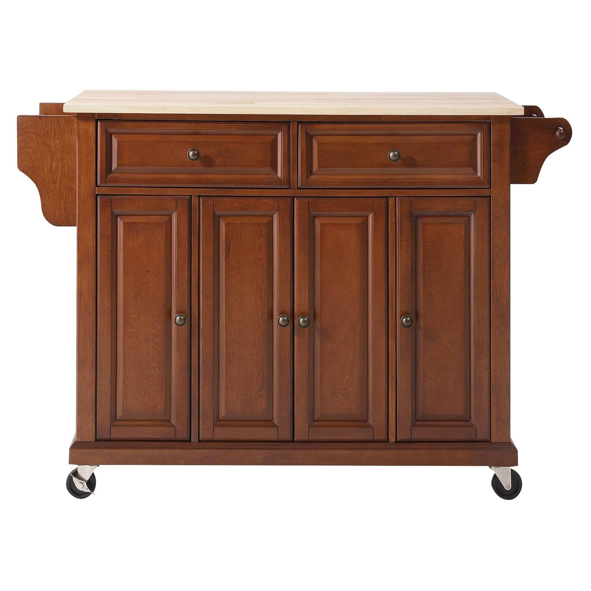 Natural Wood Top Kitchen Cart D35474
