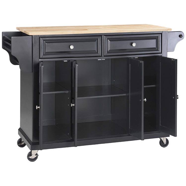 Natural Wood Top Kitchen Cart D35474