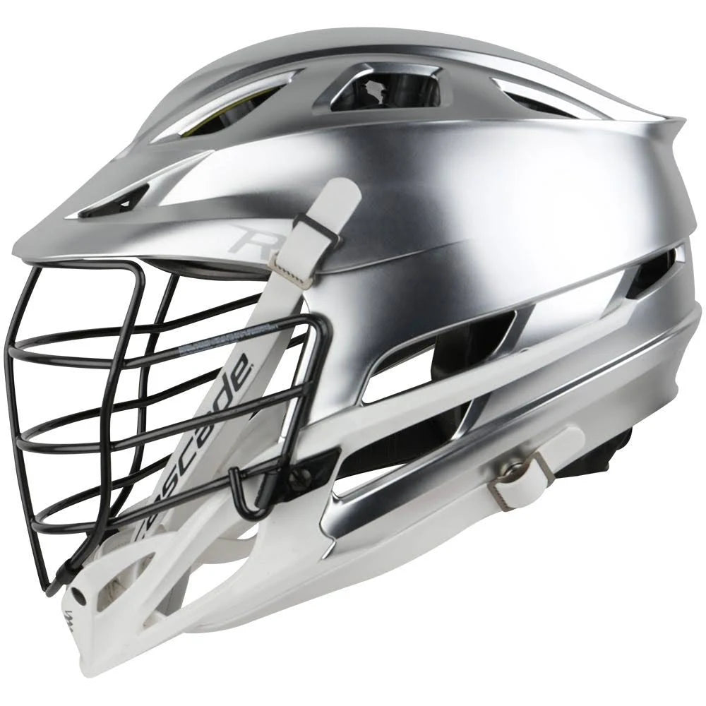 Lacrosse Helmet Black Cage in Silver J18652