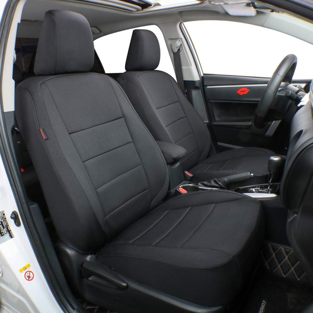Custom Fit Neoprene Car Seat Covers Black C23356