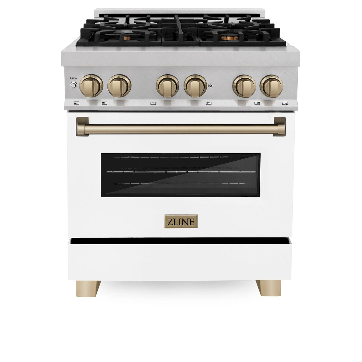 30 Inch Dual Fuel Range with White Matte Door N75565