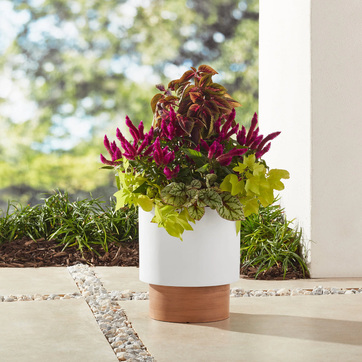White Resin Planter R74852