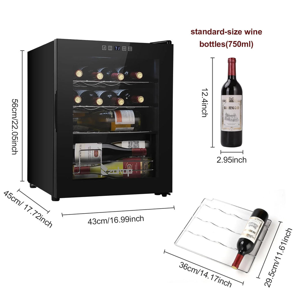1.7cu.ft 16 Bottle Compressor Wine Cooler J178