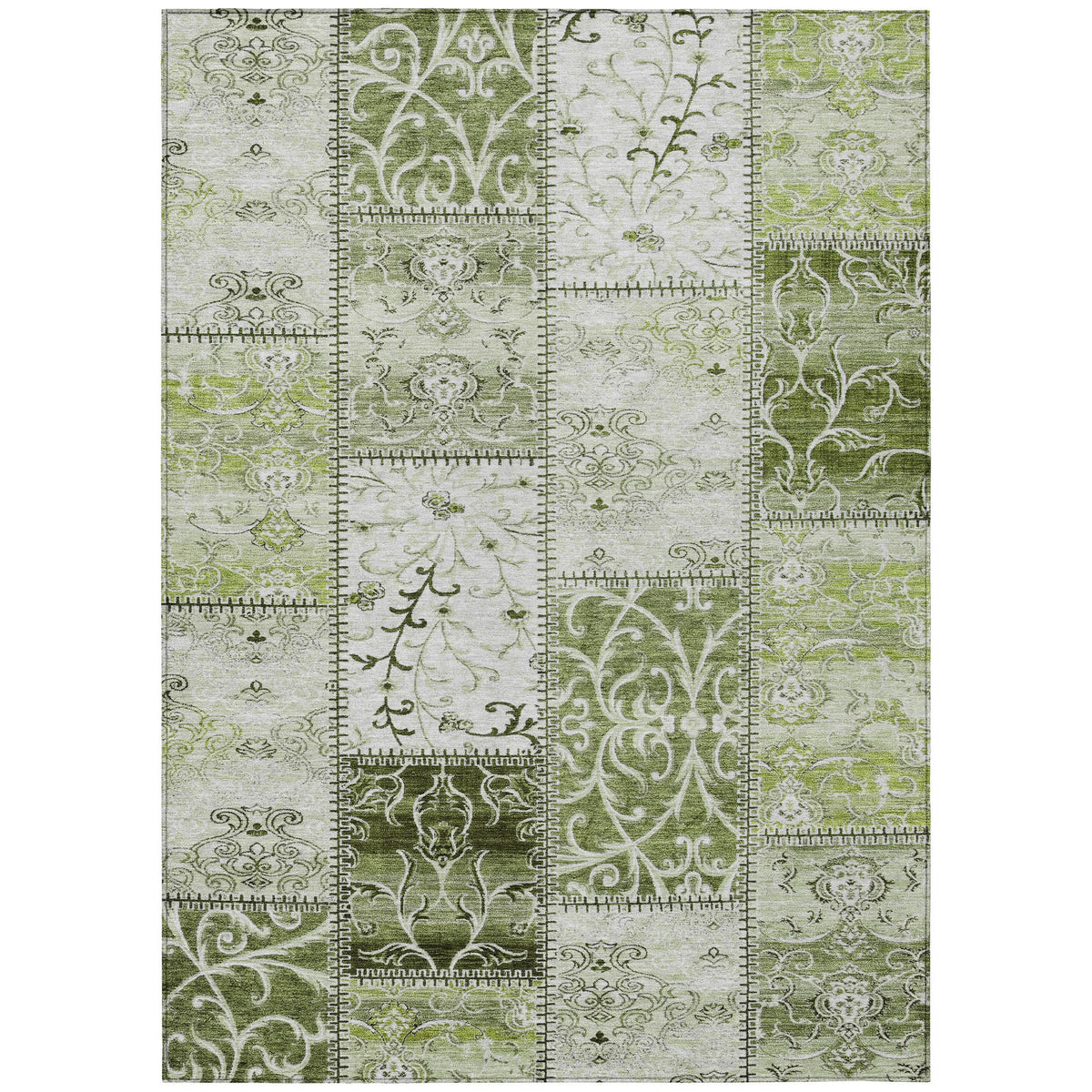 Green 9' x 12' Indoor Outdoor Area Rug Y657677