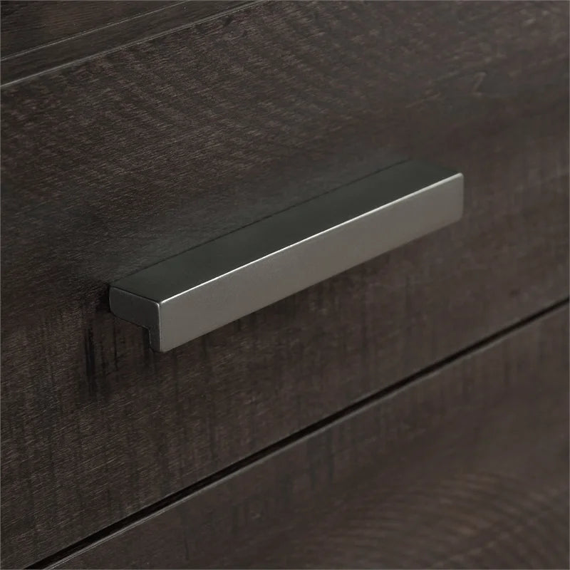 Contemporary Engineered Wood and Metal Desk in Blade Walnut U39492