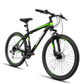 26 Inch Full Suspension Mountain Bike 21 Speed Black O698