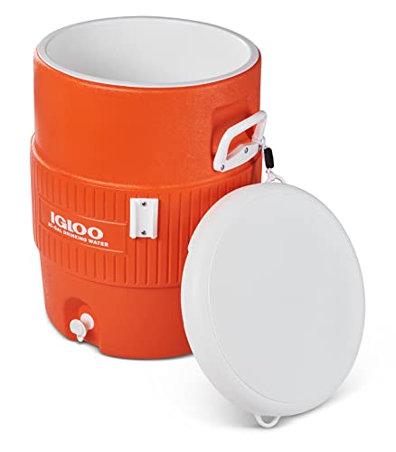 Portable Sports Cooler Water Beverage Dispenser with Flat Seat Lid M25088