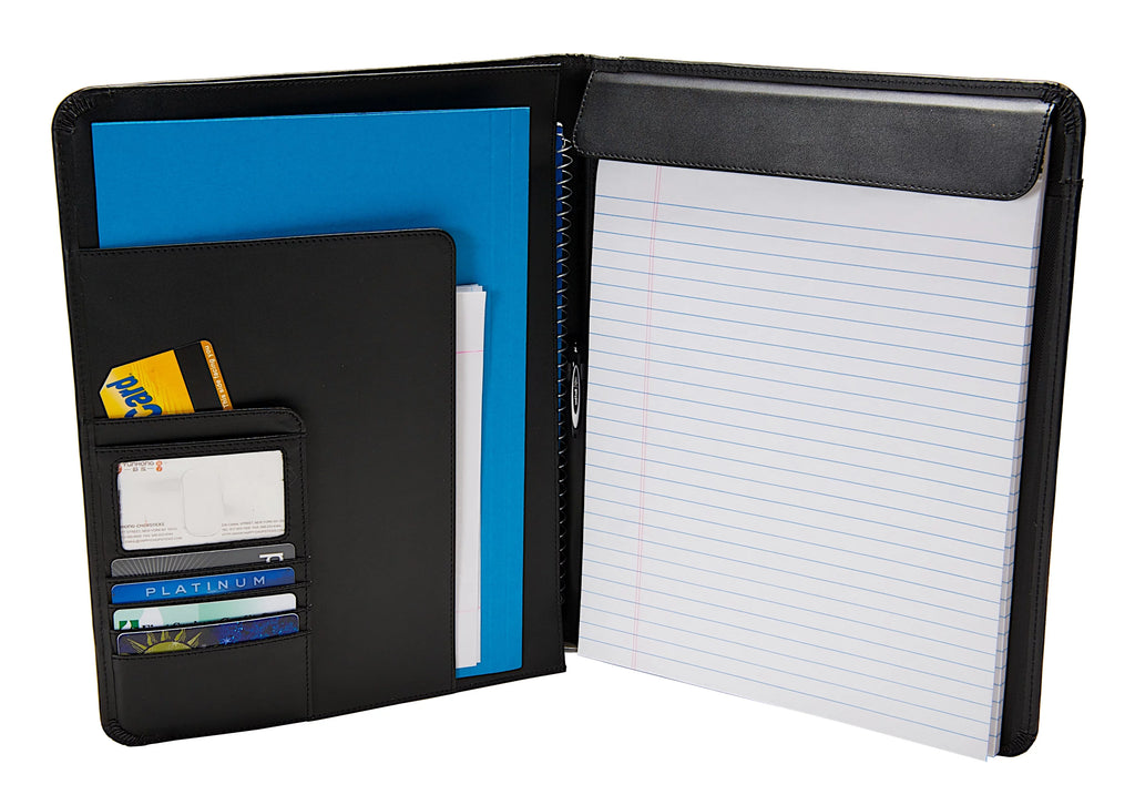 Black Leatherette Padfolio with Writing Pad G99711