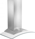 30 in. Convertible Vent Wall Mount Range Hood Stainless Steel Glass F805