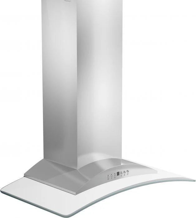 30 in. Convertible Vent Wall Mount Range Hood Stainless Steel Glass F805
