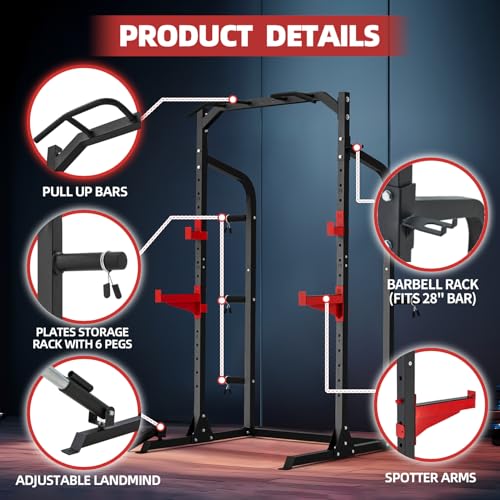 Home Gym Power Rack with Cable Crossover and Pull Up Bar Q9307