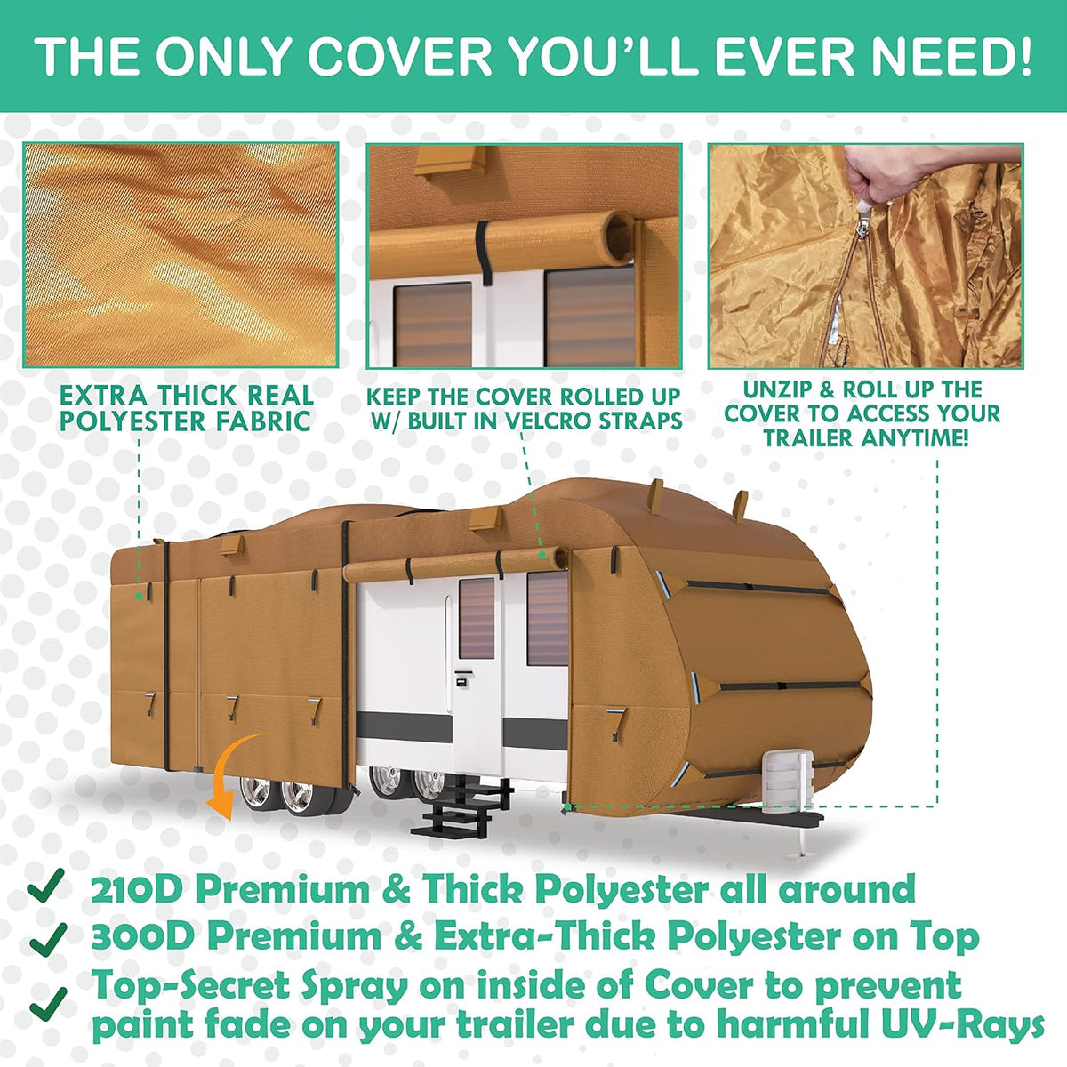22’-24’ RV & Trailer Covers with Storage Bag O6050