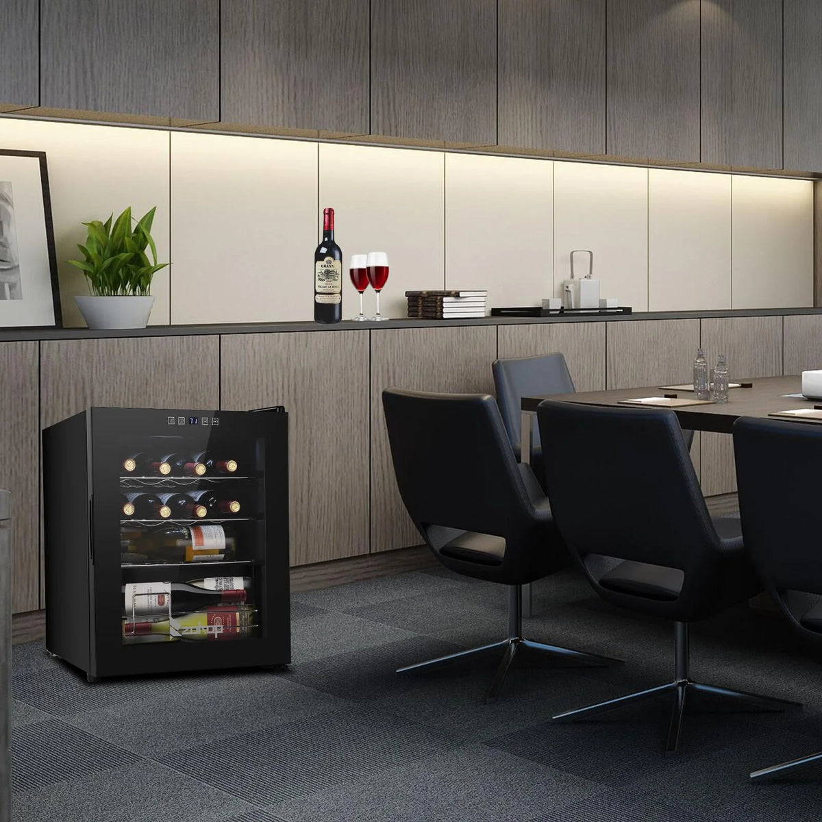 1.7cu.ft 16 Bottle Compressor Wine Cooler J178