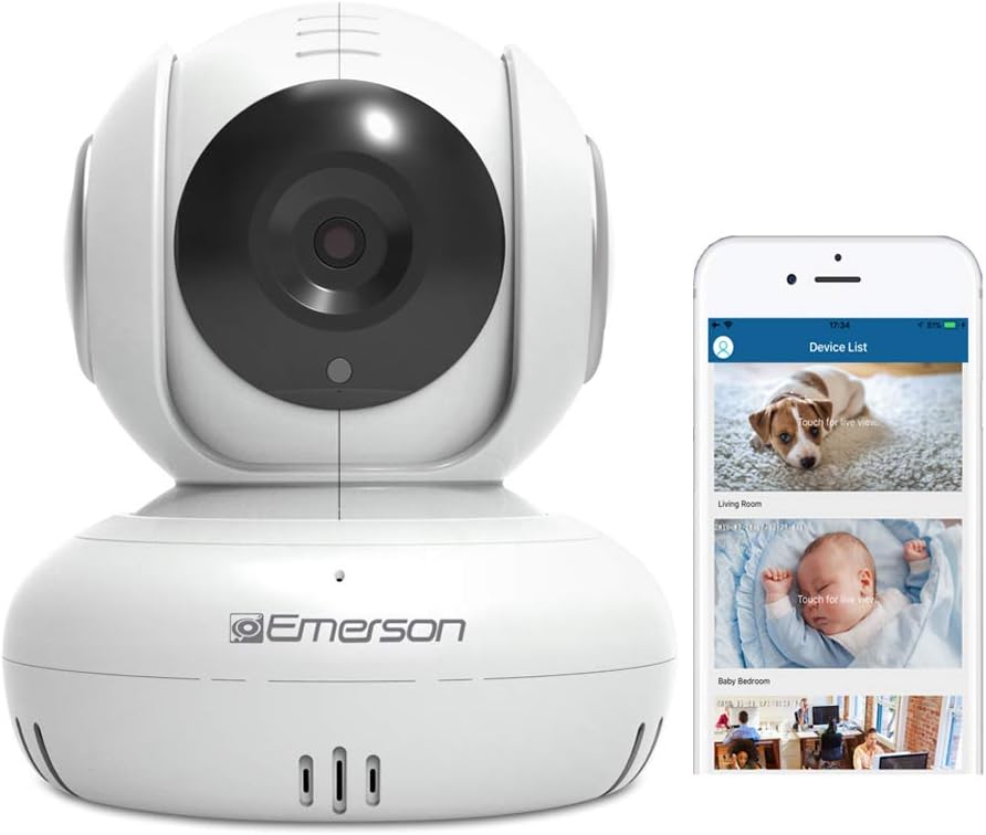 WiFi Baby Monitor Pet Camera 1080P White K772387