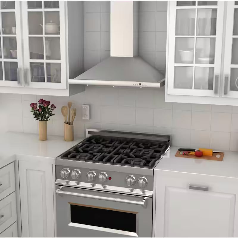 36 in. 400 CFM Convertible Wall Mount Range Hood in Stainless Steel O3917