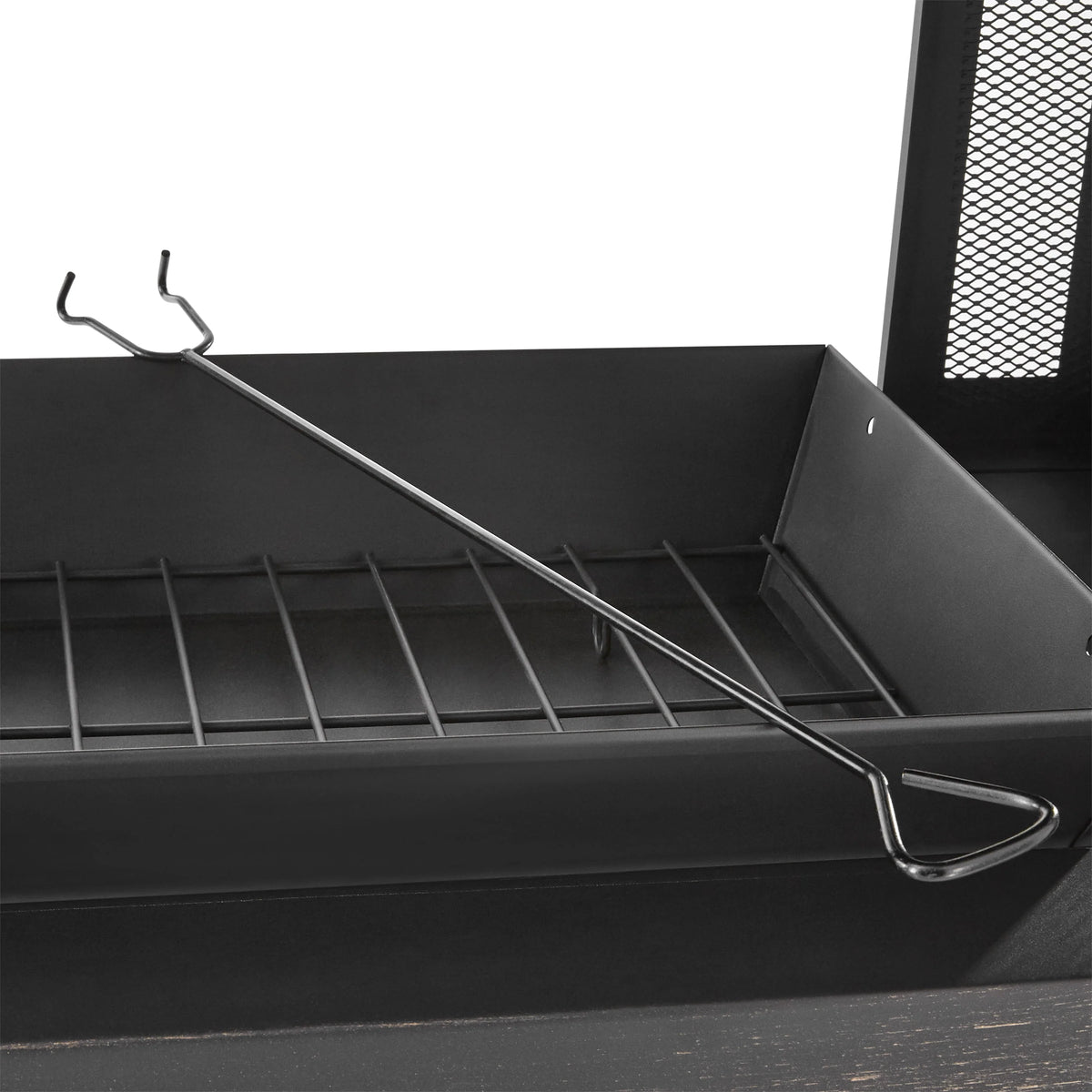 45-Inch Outdoor Steel Fireplace with Chimney U361