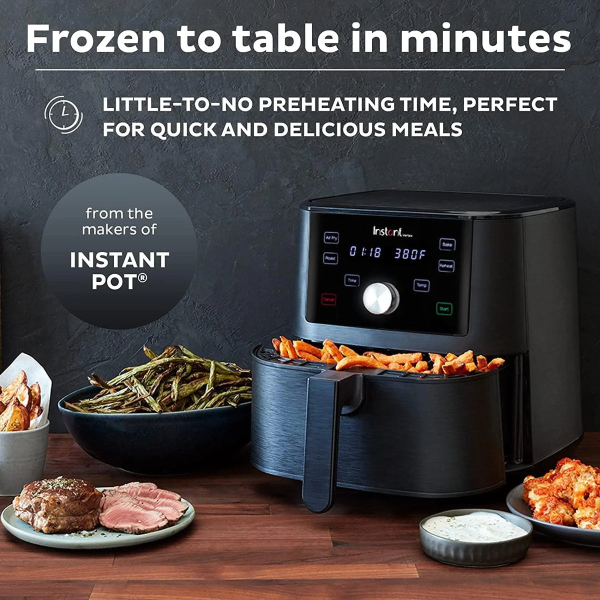 6-Quart Black Air Fryer Oven H85146