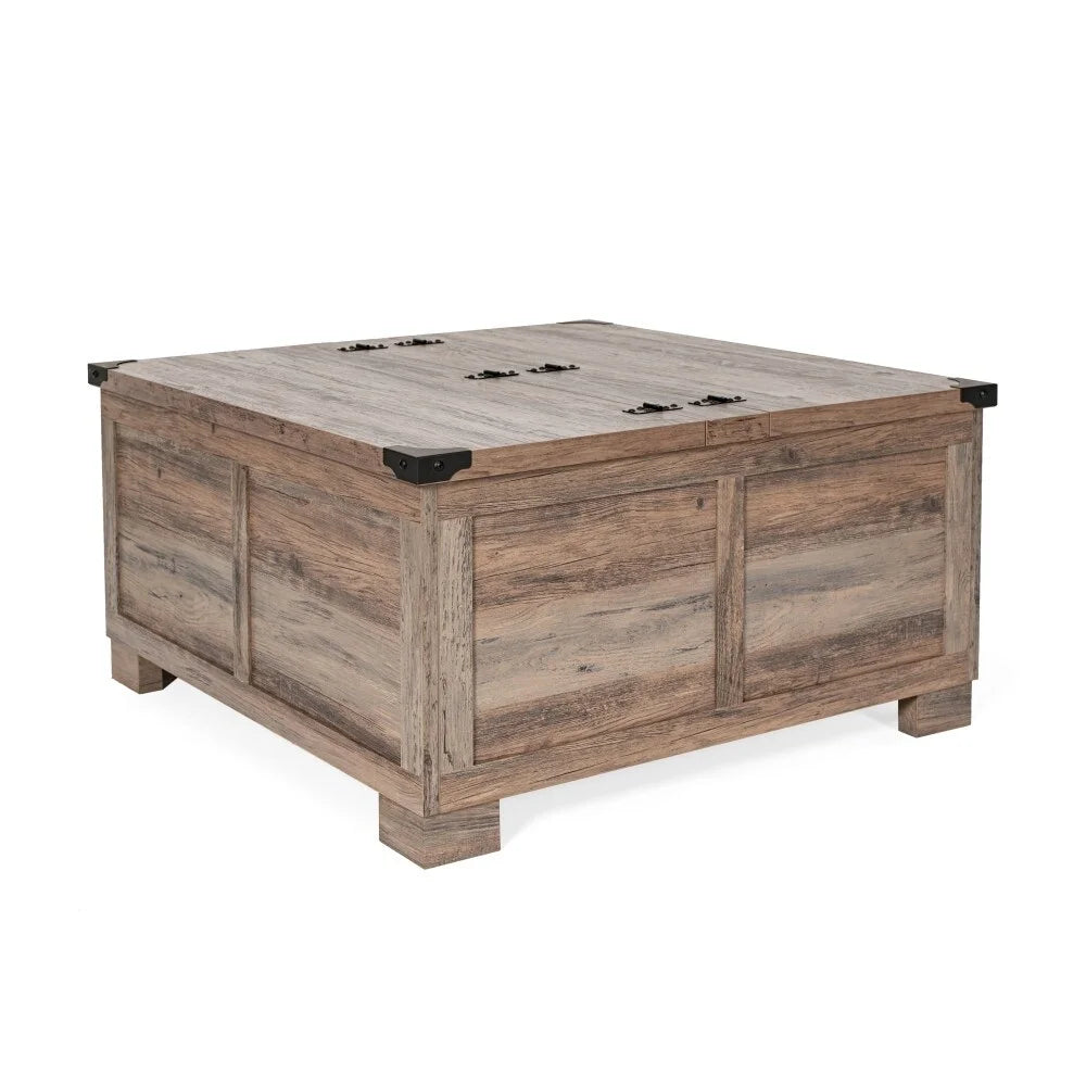 Farmhouse Coffee Table with Lift Top and Storage T174