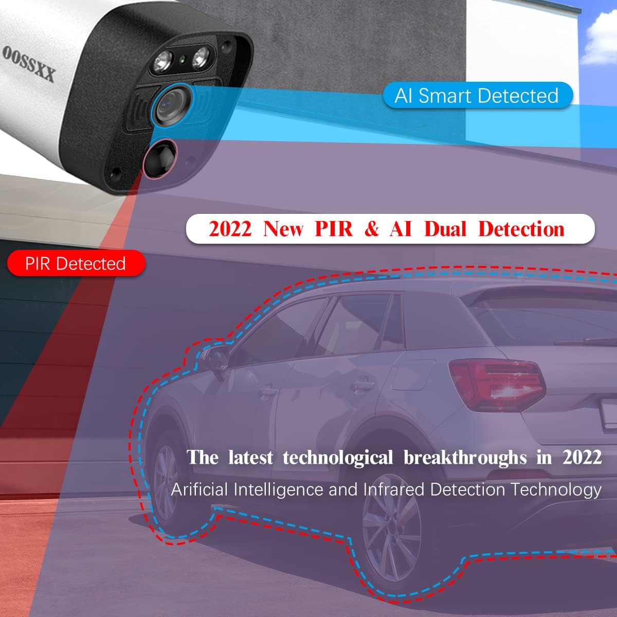 2K Wireless Security Camera System with 4TB HDD T6587