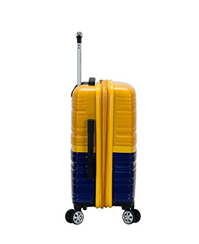Expandable Hardside Spinner Wheel Luggage, Two Tone Navy, Carry-On 20-Inch U62839