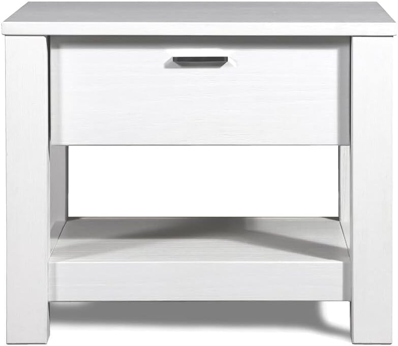 Solid Wood 1-Drawer Nightstand F841535