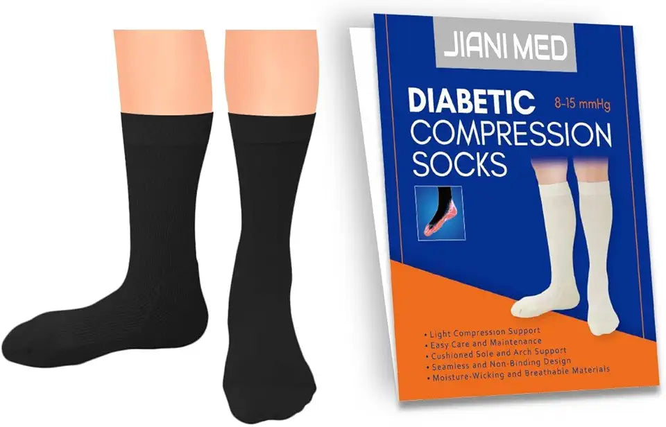 Compression Diabetic Socks Crew 8-15 A1779
