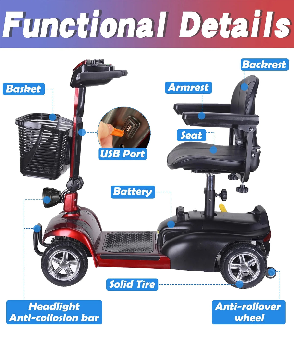 4 Wheel Mobility Scooter U333491